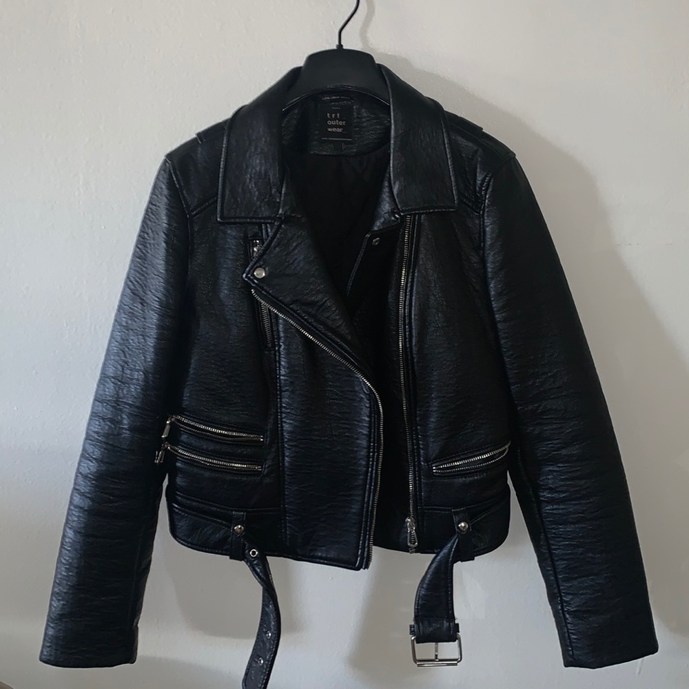 Motorcycle jacket -vegan leather from Zara